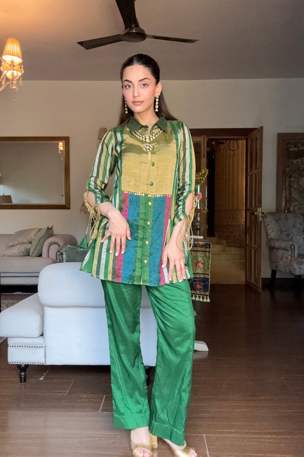 Ziva Co-ord Set - Forest Green