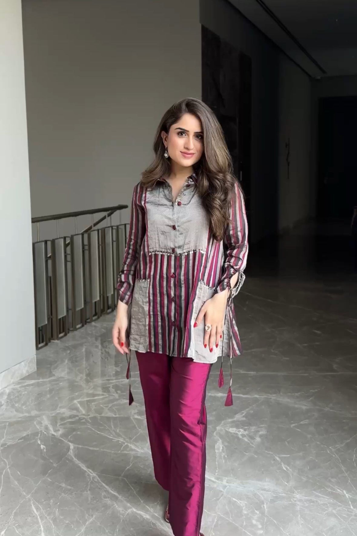 Ziva Co-ord Set - Magenta