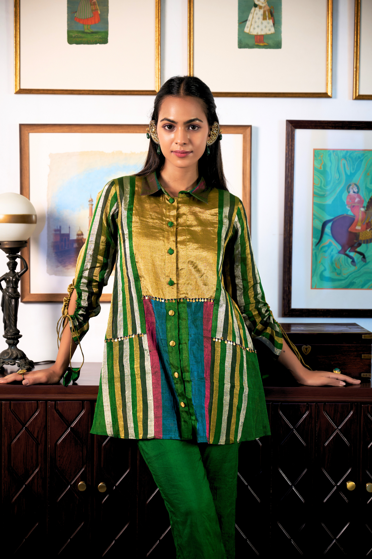 Ziva Co-ord Set - Forest Green