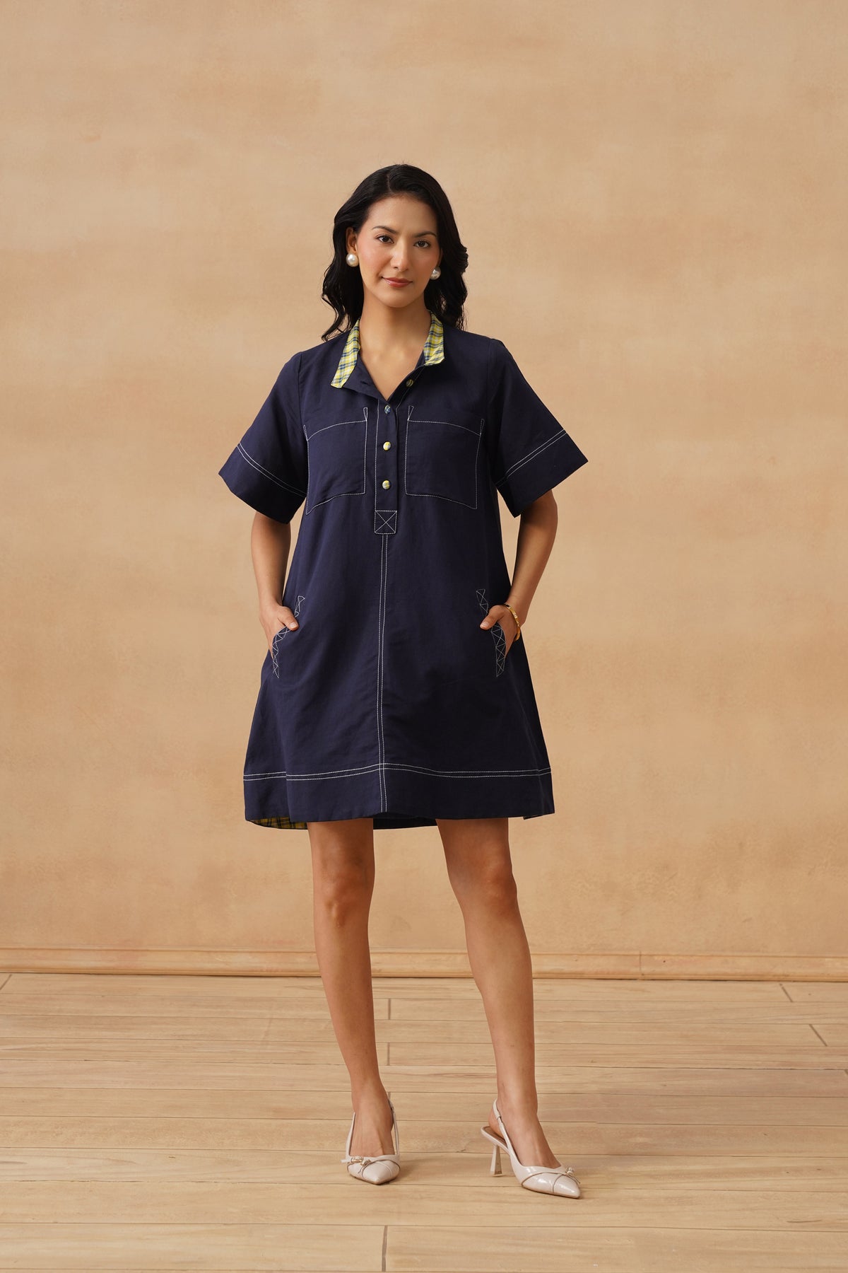 Willow Dress - Navy