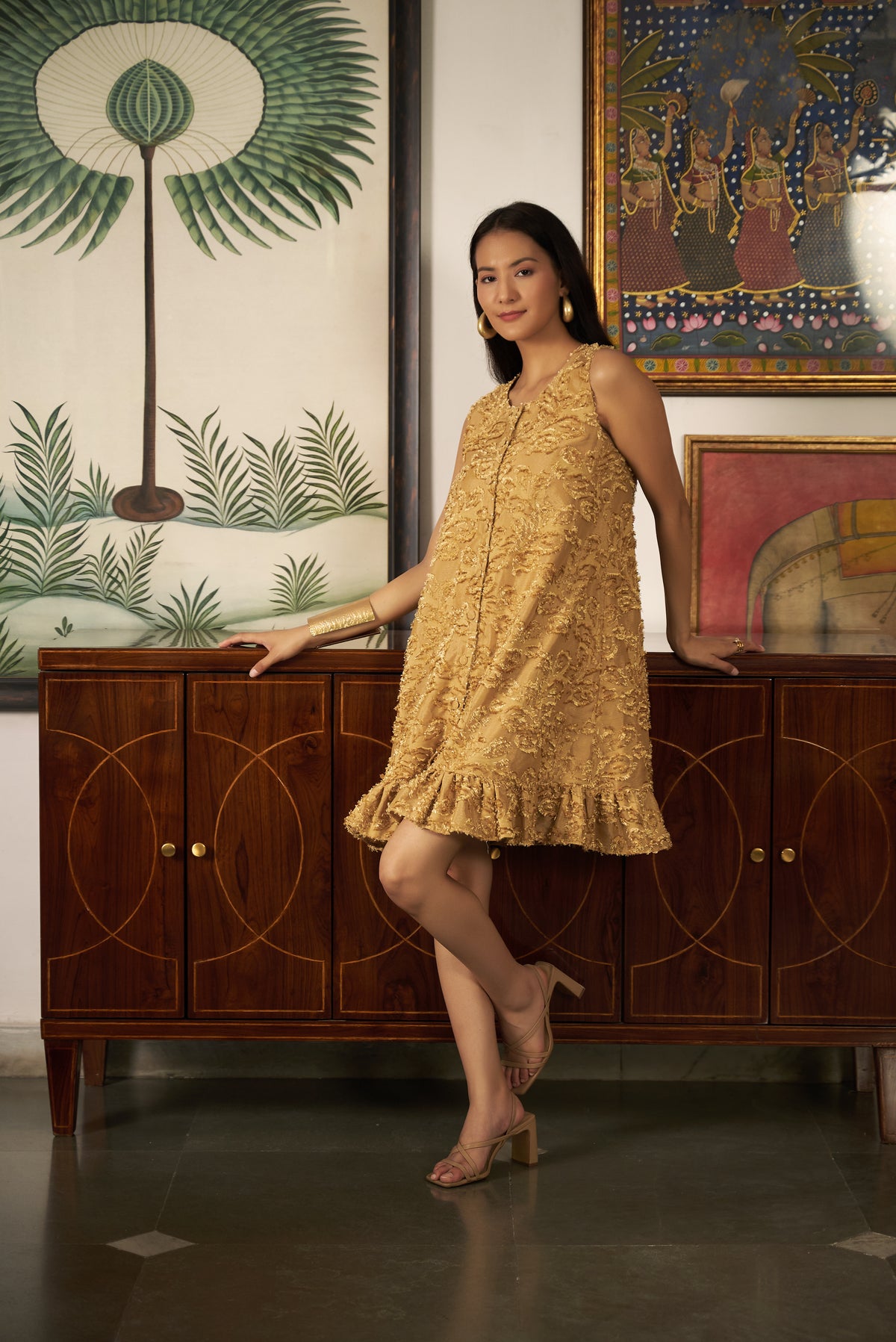 Saira Dress - Champagne