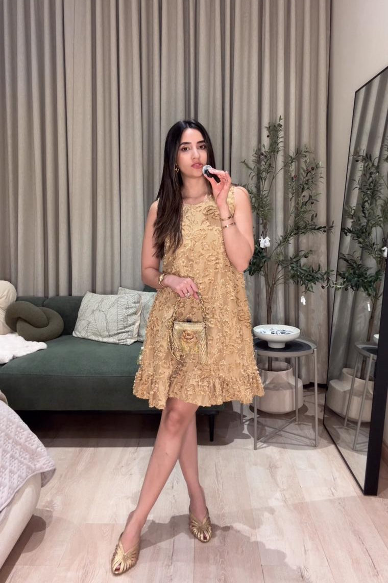 Saira Dress - Champagne