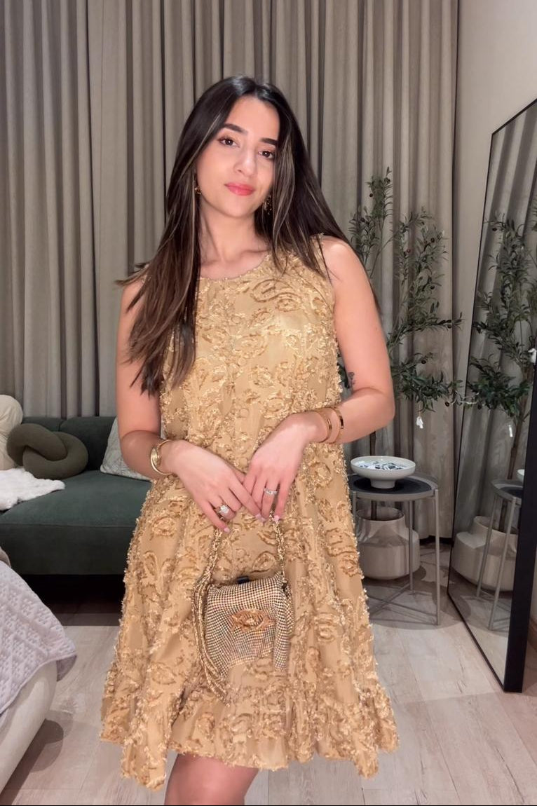 Saira Dress - Champagne